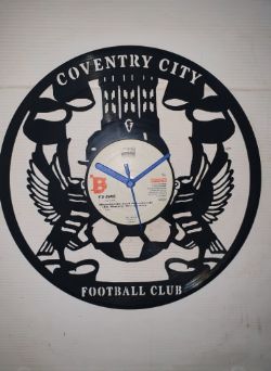 Coventry City Fc Themed Vinyl Record Clock